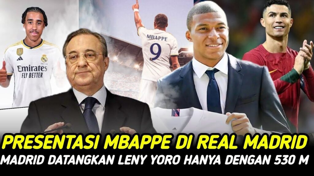 RESMIKAN‼️PRESENTASI MBAPPE DI REAL MADRID🥳KARENA CR7 MBAPPE KE MADRID✅️LENY YORO 530M💵BERITA MADRID