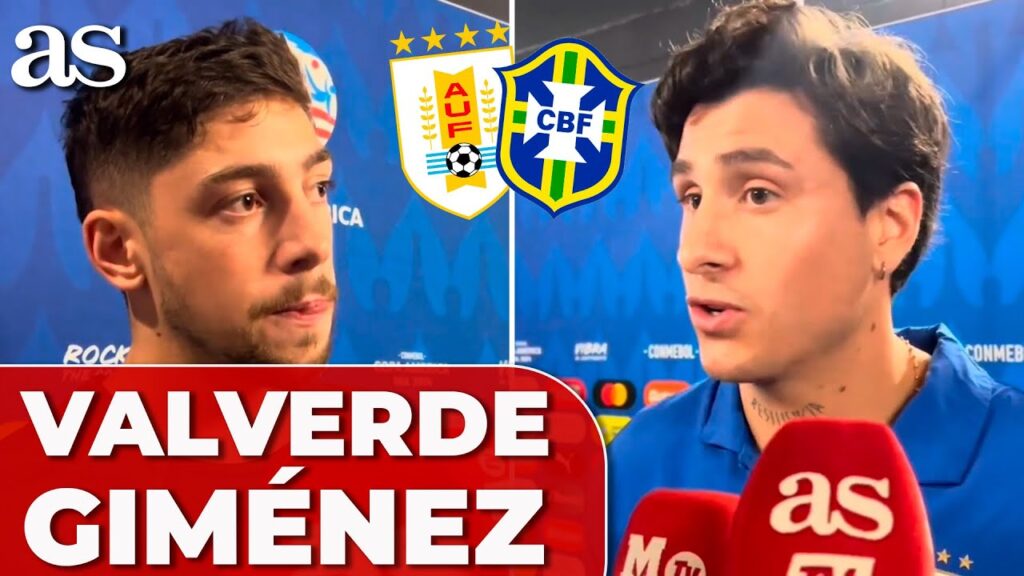 URUGUAY 0 (4) - BRASIL 0 (2) | VALVERDE Y GIMÉNEZ, ZONA MIXTA | COPA AMÉRICA 2024