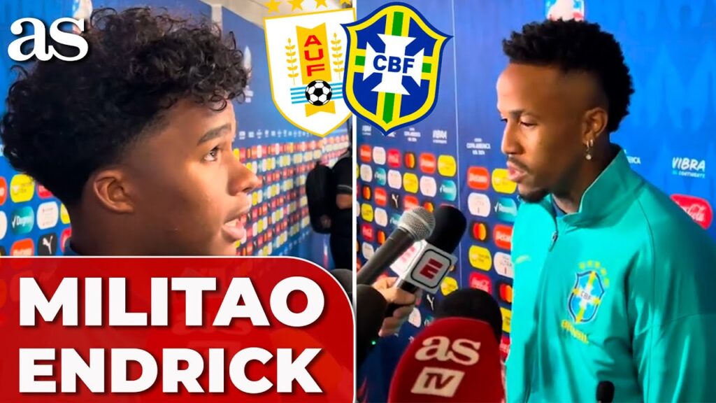 URUGUAY 0 (4) - BRASIL 0 (2) | MILITAO Y ENDRICK, ZONA MIXTA | COPA AMÉRICA 2024