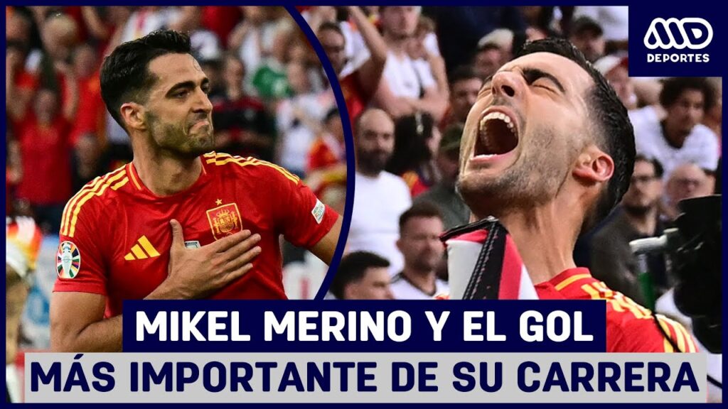 Mikel Merino tras anotar el gol del triunfo de España sobre Alemania: "Al principio no me lo creía"