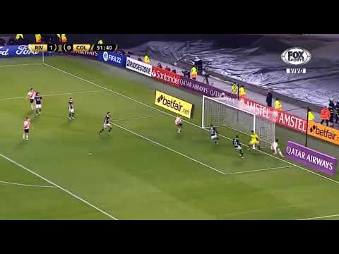 gol de Nicolás de la Cruz  River 4-0 colo-colo