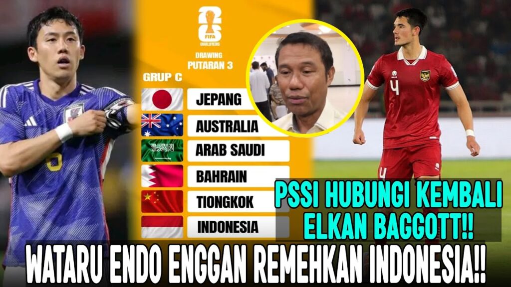 WATARU ENDO ENGGAN REMEHKAN INDONESIA ‼️ ELKAN BAGGOTT DI TELP. PSSI‼️