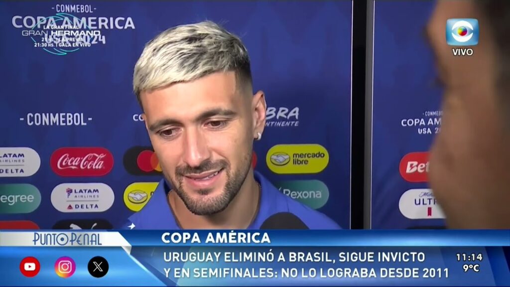 GIORGIAN DE ARRASCAETA. TRAS EL TRIUNFO ANTE BRASIL HABLAMOS CON EL VOLANTE DE LA SELECCÓN URUGUAYA.