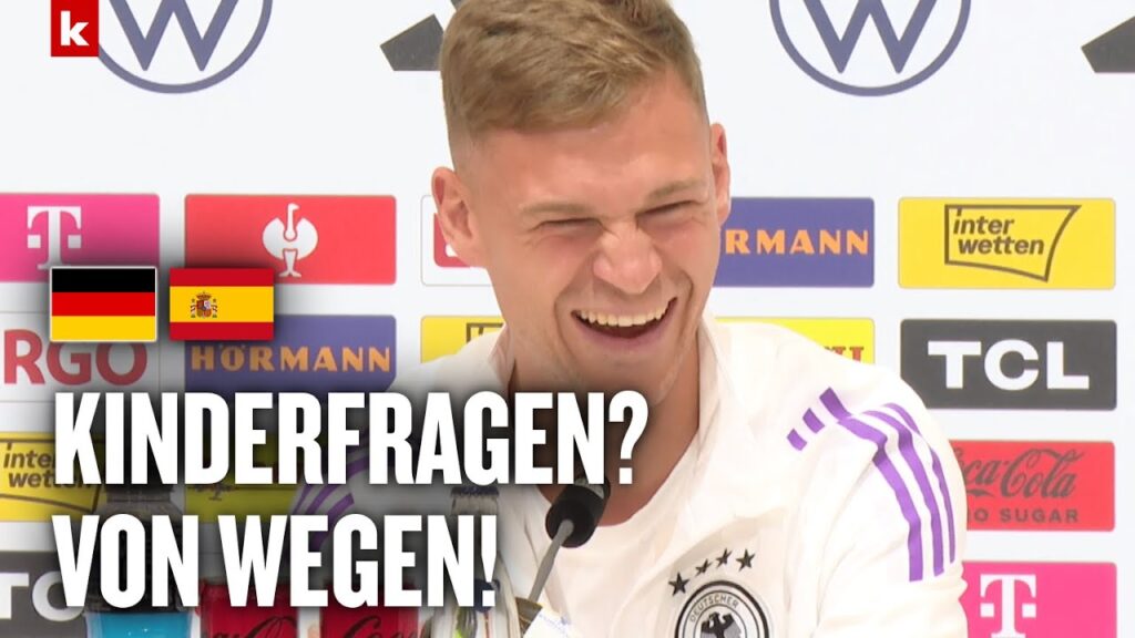 Kimmich lacht wegen Barca-Frage: "Glaube nicht mehr, dass es Kinderfragen sind" | EM 2024