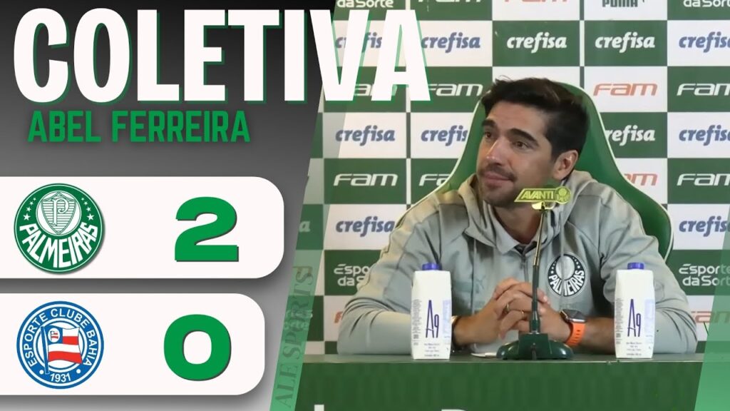COLETIVA ABEL FERREIRA | PALMEIRAS 2 x 0 BAHIA – PÓS JOGO DO VERDÃO COLETIVA ABEL FERREIRA | PALMEIRAS 2 x 0 BAHIA - PÓS JOGO DO VERDÃO