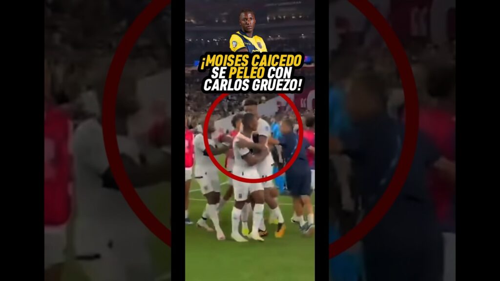 😳🇪🇨 INSOLITO: MOISES CAICEDO A LAS PELEAS CON CARLOS GRUEZO ¡SON COMPAÑEROS! #ecuador #mexico