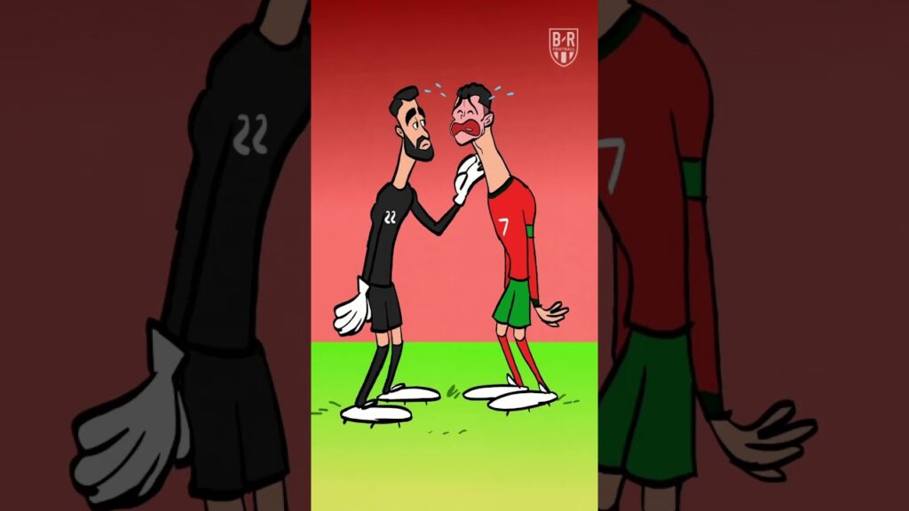 Diogo Costa cheers up Cristiano Ronaldo, stopping his tears