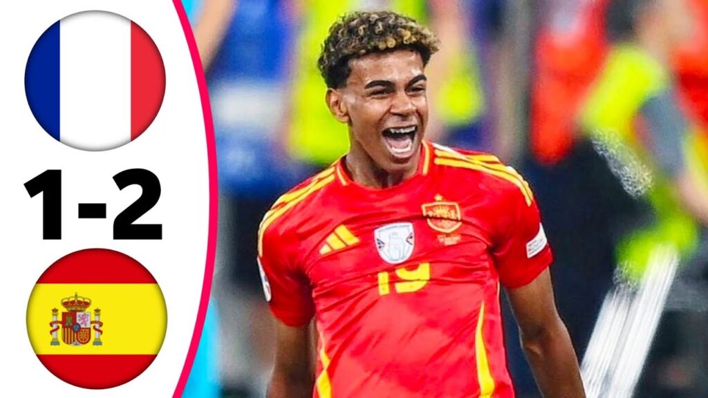 France vs Spain 1-2 Semi Finals Euro 2024 All Goals & Highlights