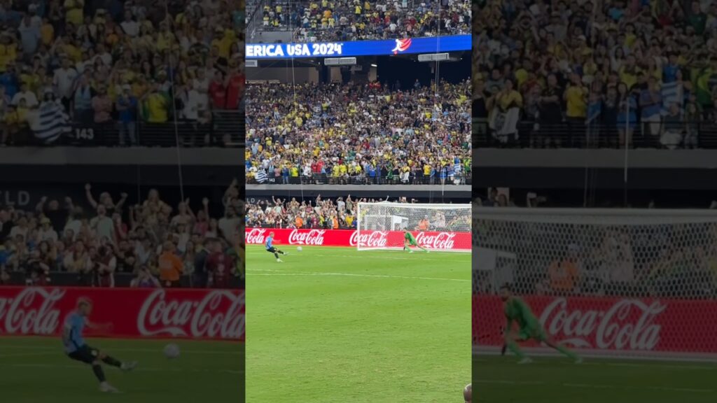 El penal de De Arrascaeta | Uruguay vs Brasil #arrascaeta #uruguai #brazil