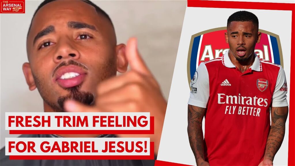 FRESH TRIM FEELING! | Arsenal Striker Gabriel Jesus Showcases Stylish Haircut | VIDEO