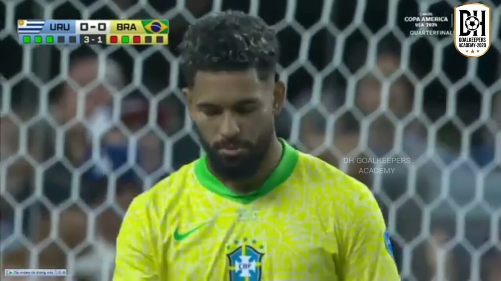 BRAZIL VS URUGUAY | copa america PENALTY SAVES | ALISON BECKER & SERGIO ROCHET 🔥 #shortsfeed #shorts