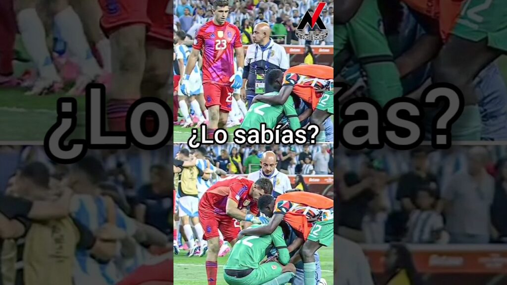 ¡El gran gesto del Dibu Martínez con el arquero Alexander Domínguez! 🧤⚽️