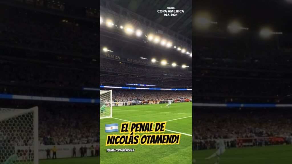 El penal de NICOLÁS OTAMENDI ante Ecuador y pase a la semifinal de la Copa América