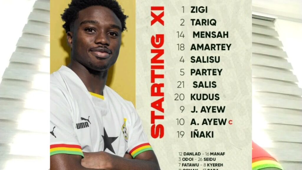 South Korea🇰🇷 vs🇬🇭 Ghana: Black Stars starting line-up for the match | 2022 World Cup