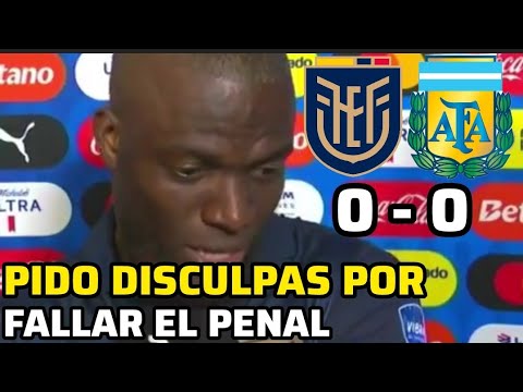 ENNER VALENCIA PIDO DISCULPAS A TODOS POR FALLAR EL PENAL ECUADOR VS ARGENTINA #like