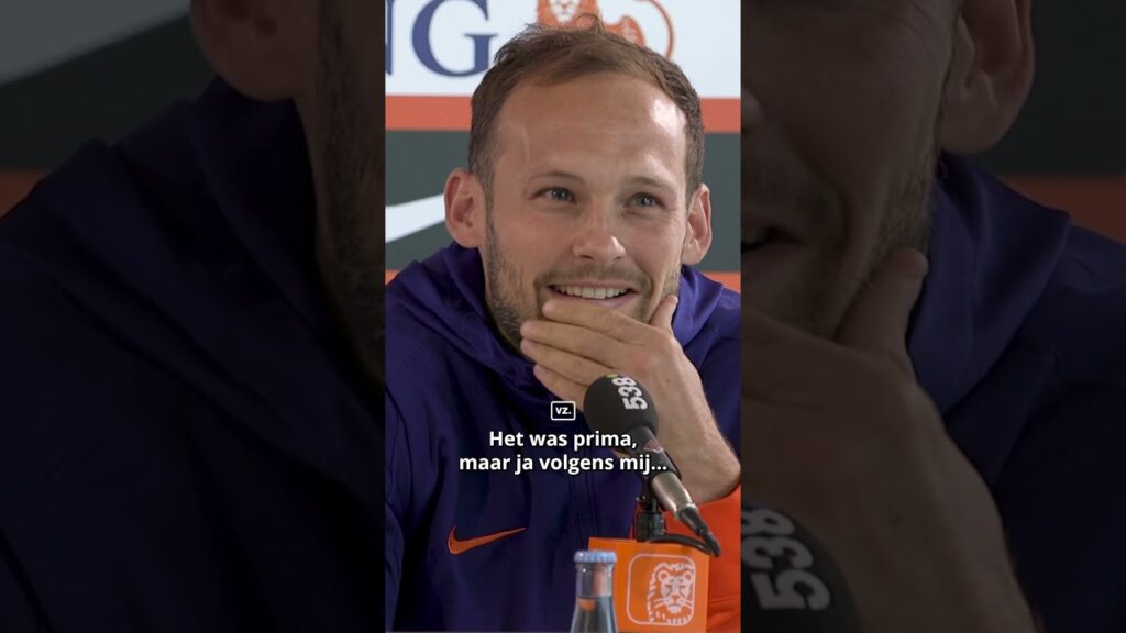Daley Blind deelt een klein sneertje terug uit aan Rafael van der Vaart... 🧡😅 #oranje #daleyblind