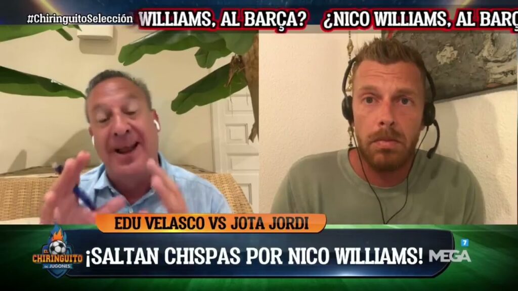 🔥'SALTAN CHISPAS' entre JOTA JORDI y EDU VELASCO por NICO WILLIAMS
