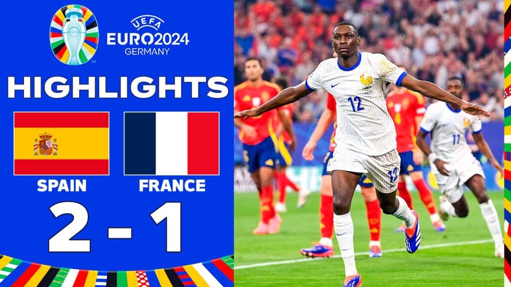 But de Randal Kolo Muani | Espagne contre France 2-1 Résumé | UEFA EURO 2024