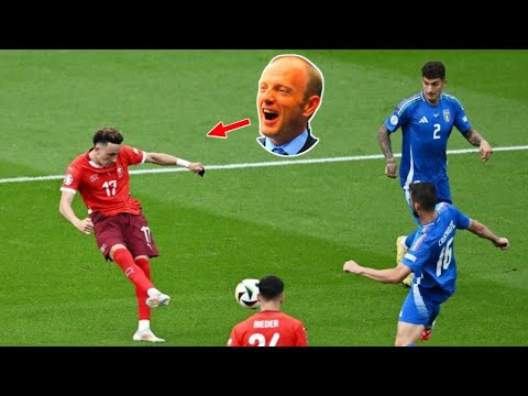 Peter Drury commentary reactions on Switzerland vs Italy (2-0) Ruben Vargas goal