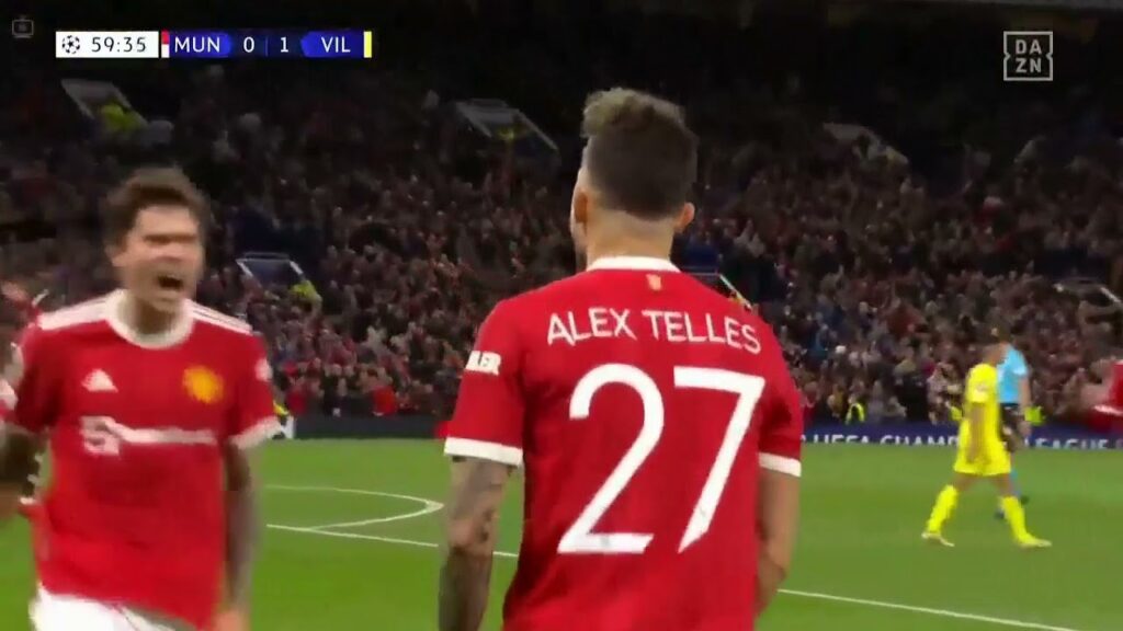 Alex Telles Rocket Goal first goal for Manchester United