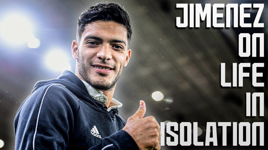 Raul Jimenez at home with his family and dogs | Keeping busy and staying fit in isolation