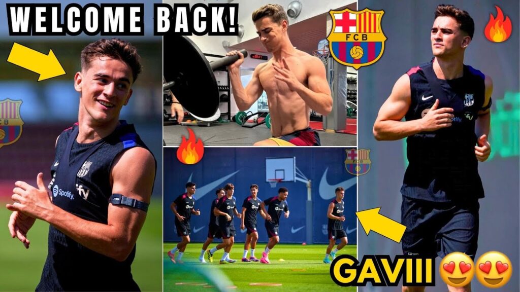 🔥HE'S BACK😍 PABLO GAVI IS BACK TO TRAINING AT BARCELONA! FINALLY! CAN CELEBRATE! BARCELONA NEWS!