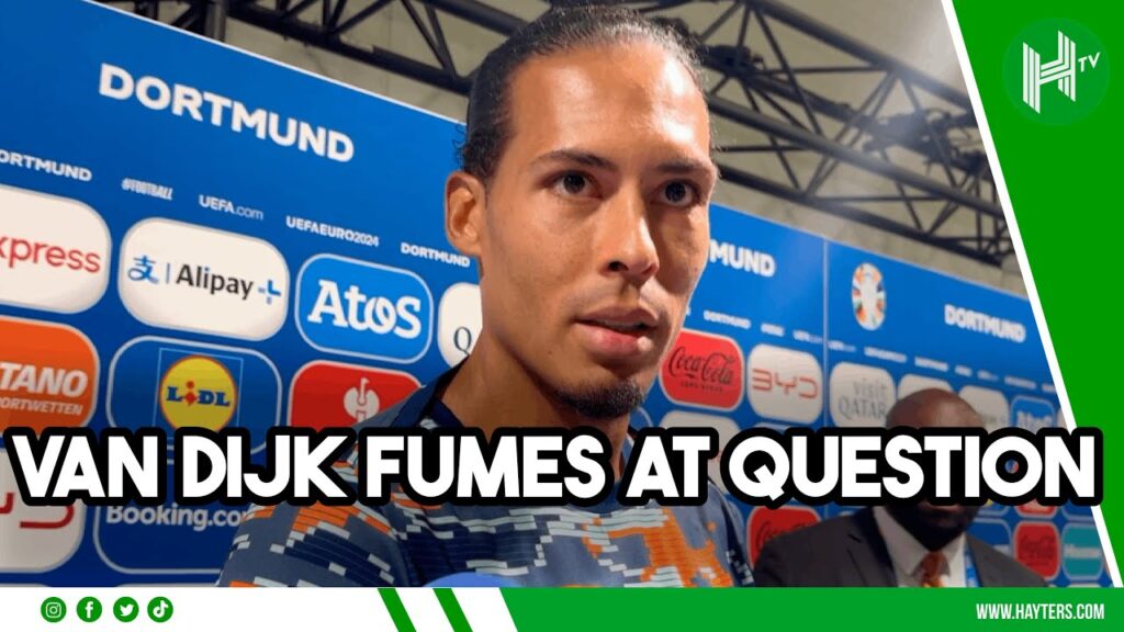 ARE YOU TRYING TO GET ME IN TROUBLE!? Van Dijk BEMUSED at question over referee