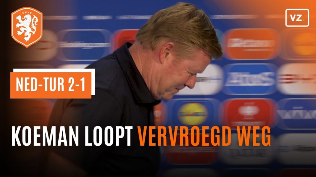 Koeman loopt vervroegd weg bij persmoment na Nederland - Turkije: 'Ronald, waar ga je heen?'