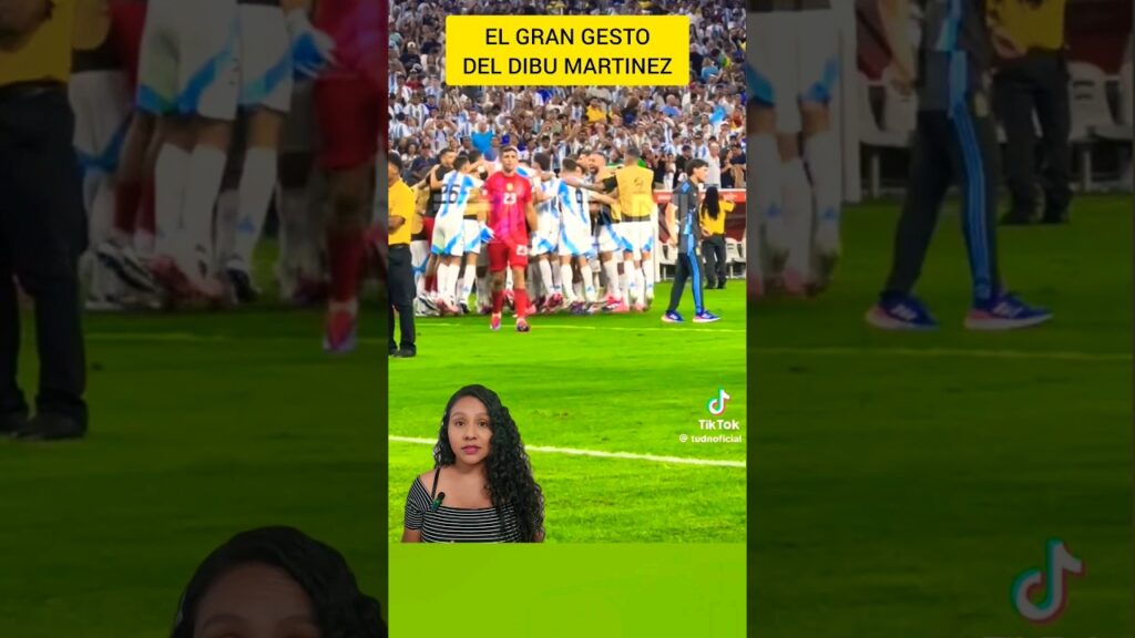 El Dibu Martinez y su gesto con Alexander Dominguez #copaamerica #futbol