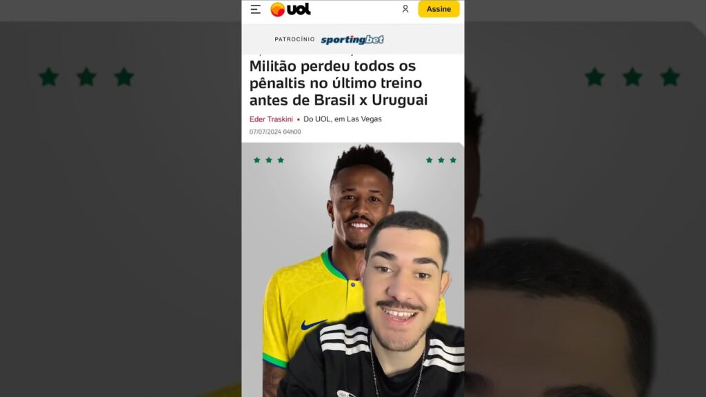 EDER MILITÃO NÃO ACERTOU NENHUM PENALTI NO TREINO DA SELEÇÃO!