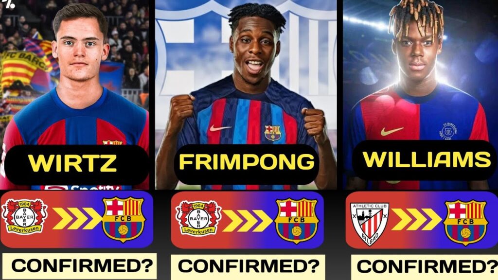 FC Barcelona Summer Transfer Targets 2024/2025 |Ft: Williams,Bernardo silva, Frimpong,Wirtz FC Barcelona Summer Transfer Targets 2024/2025 |Ft: Williams,Bernardo silva, Frimpong,Wirtz