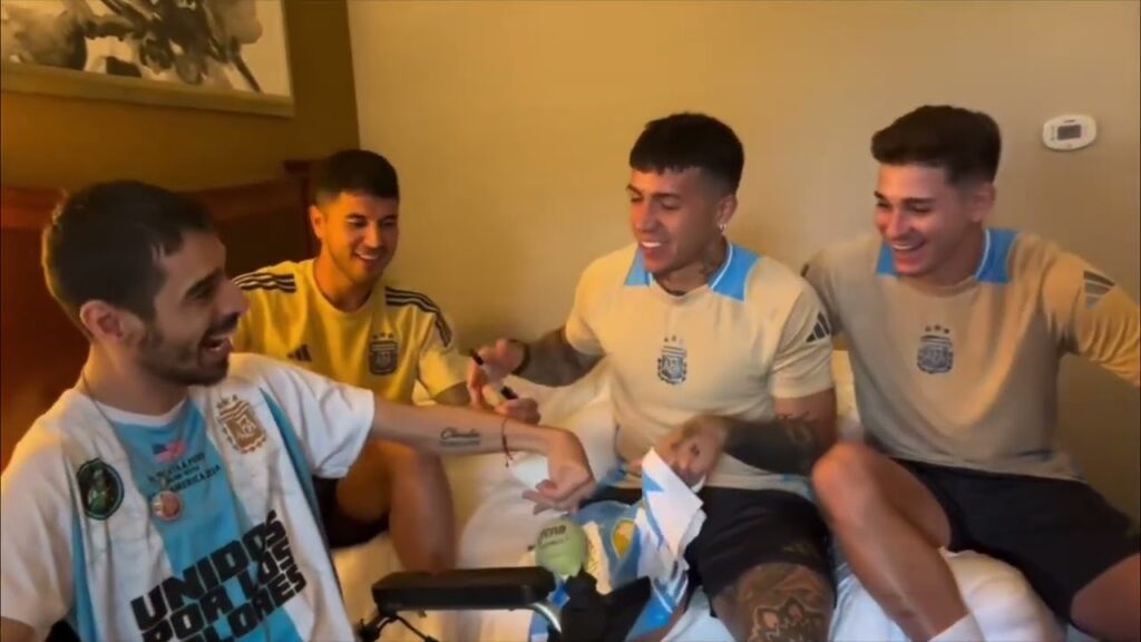 El gran gesto de Julián Álvarez, Enzo Fernández y Exequiel Palacios con un hincha de River en Miami