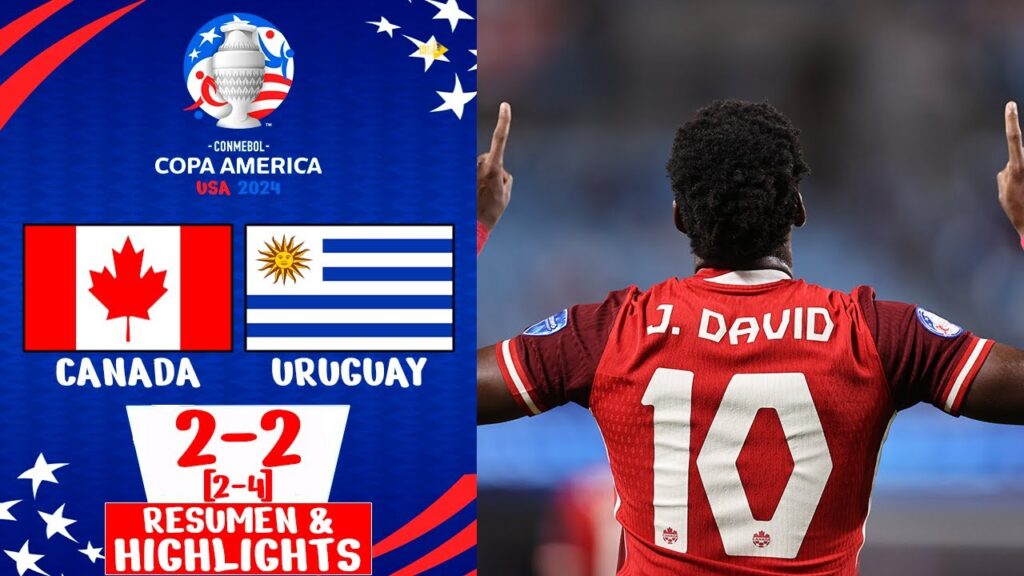 Jonathan David Goal | Canada vs Uruguay 2-2 (2-4) Highlights | CONMEBOL Copa America 2024 Jonathan David Goal | Canada vs Uruguay 2-2 (2-4) Highlights | CONMEBOL Copa America 2024