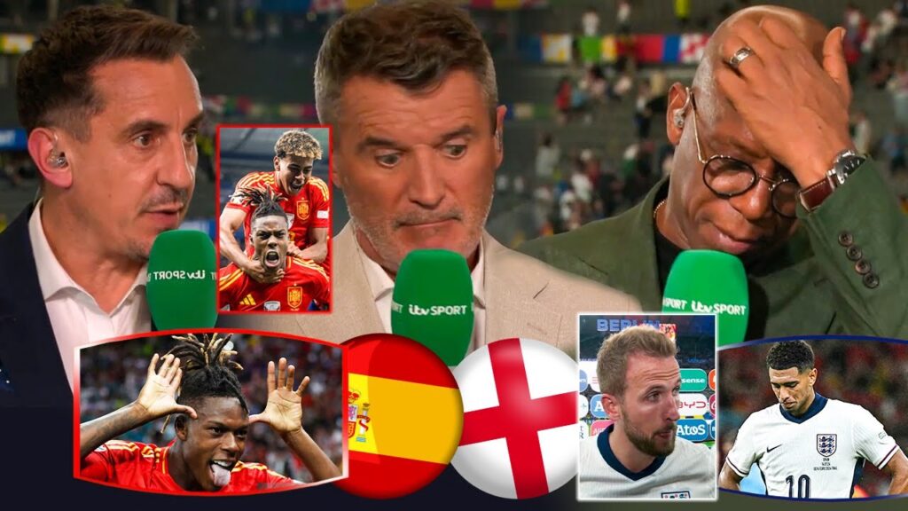 Spain vs England 2-1 Roy Keane Go Angry 🔥 Spain Crazy Celebration winning EURO 2024