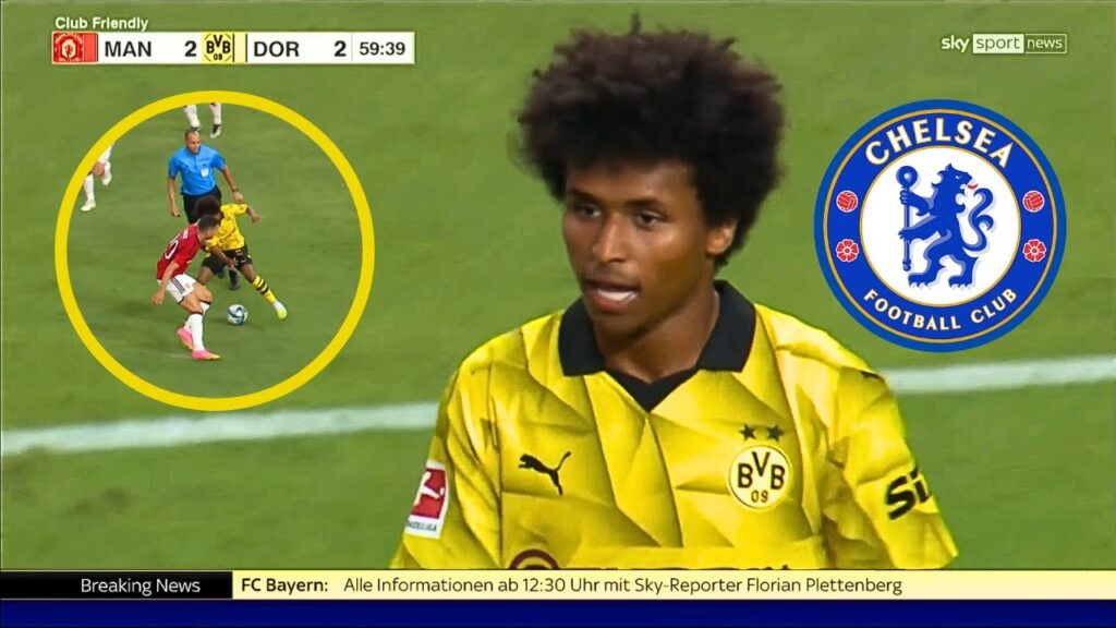 Karim Adeyemi vs Man United | Is He Good? | CHELSEA TARGET 🎯🔵