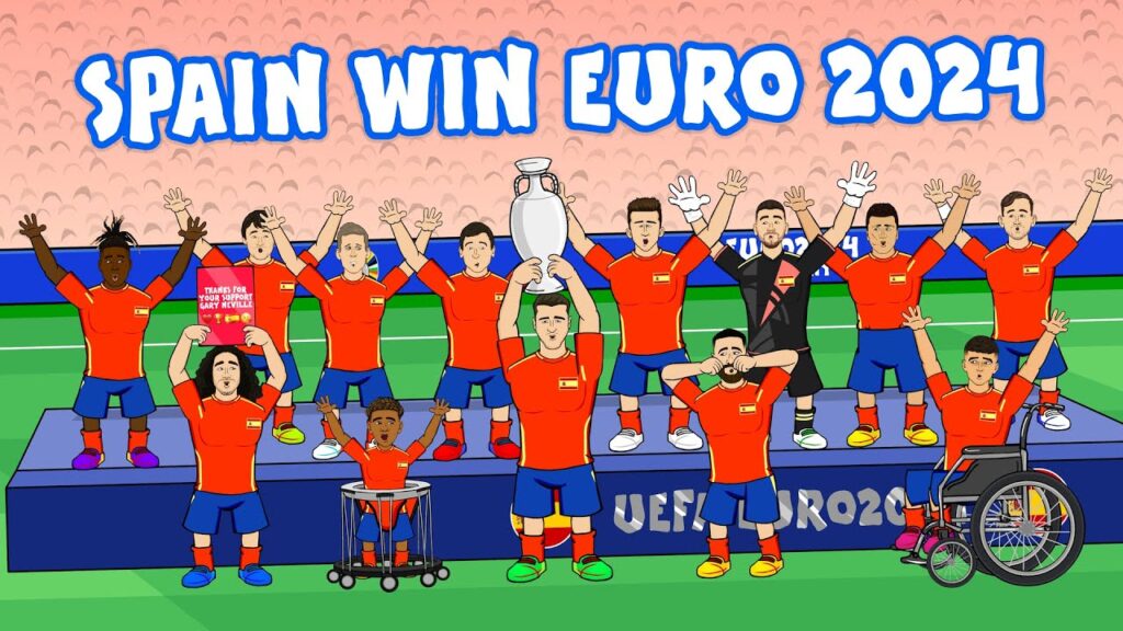 SPAIN WIN EURO 2024🏆 (2-1 vs England Goals Highlights) SPAIN WIN EURO 2024🏆 (2-1 vs England Goals Highlights)