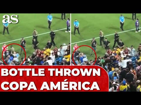 Bottle thrown at VALVERDE'S PARTNER and SON amid STADIUM BRAWL, narrowly escaping injury