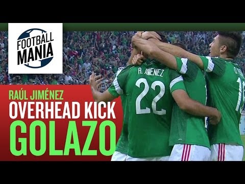 Raúl Jiménez: Overhead Kick Golazo "BICYCLE"  Vs Panama - WCQ - Azteca stadium!