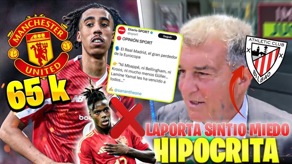 EL ARTICULO MÁS VERGONZOSO DEL DIARIO SPORT 😂 LAPORTA DOMADO POR EL ATHLETIC CLUB ¡MIEDOSO!