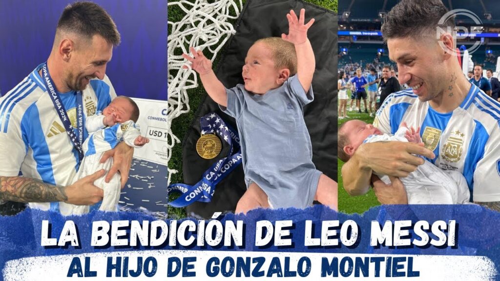 La BENDICIÓN de Leo Messi a Thiago, el hijo de Gonzalo Montiel de tan solo un mes de vida