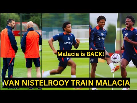 Full video🎥 Ruud van Nistelrooy spotted Teaching Tyrell Malacia during Return to Pre season training