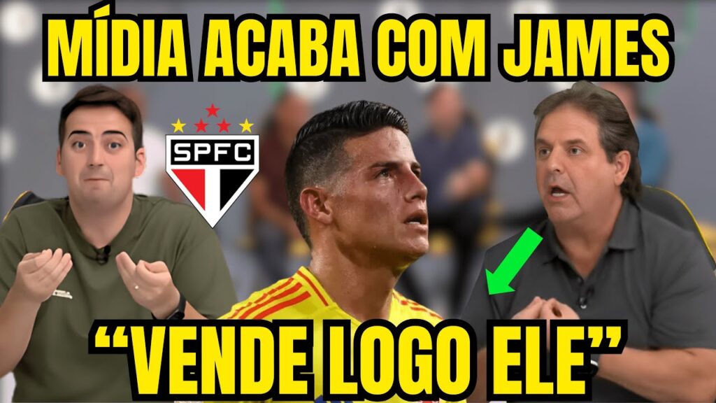 JOGO ABERTO! MÍDIA DETONA JAMES RODRÍGUEZ AO VIVO! "ELE TEM QUE SER VENDIDO LOGO E RÁPIDO! SPFC