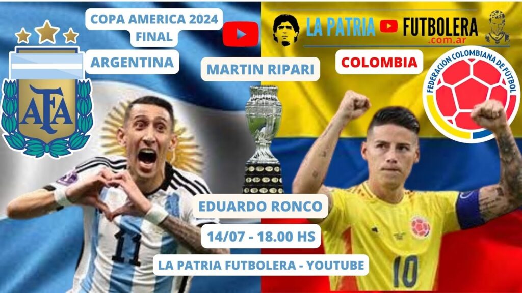 ARGENTINA - COLOMBIA, en vivo (Relata Martin Ripari, comenta Eduardo Ronco)
