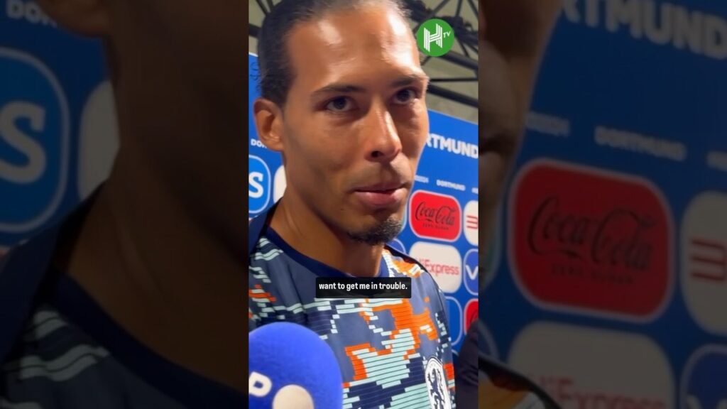 Are you TRYING to get me in TROUBLE?! Van Dijk FURIOUS with referee question 🤬