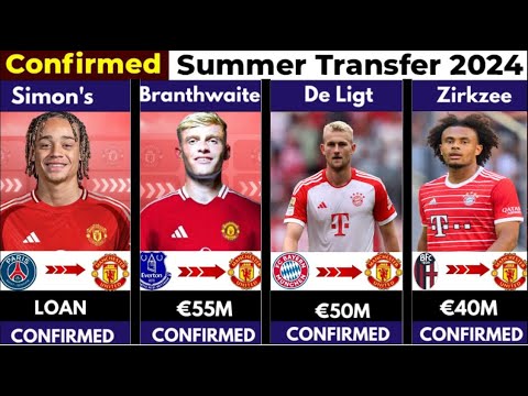 🚨Confirmed Summer 2024 Transfers: De Ligt, Zirkzee, and Xavi to Manchester United! 🤯🔥✅