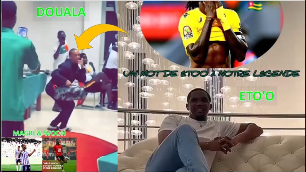 NATHAN DOUALA DANSE - ETO'O ENVOI un MESSAGE À ADEBAYOR - MAGRI ET CHRISTOPHER WOOH BUTEURS