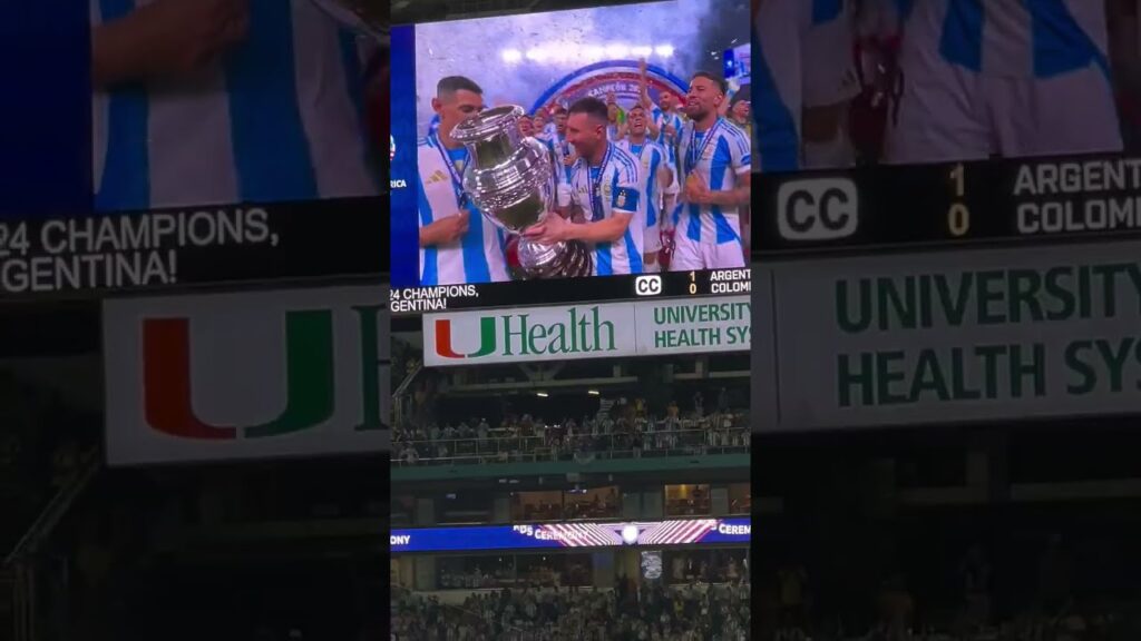 Leo Messi gives Angel Di Maria and Nicolas Otamendi the best farewell. Final of Copa America 2024