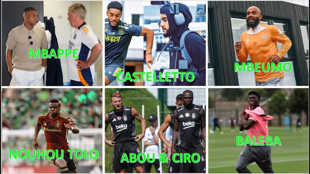 NOUHOU TOLO - MBEUMO - ABOUBAKAR - CASTELLETTO - BALEBA - MBAPPE