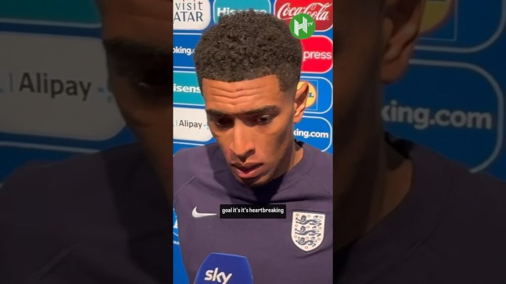 Bellingham HEARTBROKEN after Euro 2024 final defeat 😓