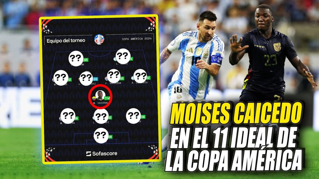 👏 MOISES CAICEDO en el ONCE IDEAL de la COPA AMÉRICA | ¿ES JUSTO?